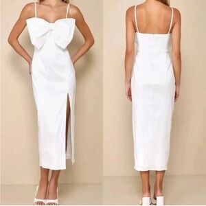 Lulus Statement Sweetie Bow Midi Dress